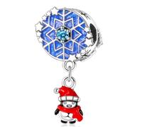 HuooNew Ciondoli in argento Sterling 925, a forma di mela, a forma di albero di Natale, per fai da te, San Valentino, festa della mamma, regali per donne