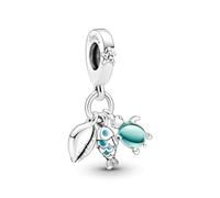 HuooNew Ciondoli in argento Sterling 925 per ciondoli a forma di panda, per ciondoli intarsiati con zirconia cubica, regali personalizzati per braccialetti da donna, ragazze, figlie, regali di San