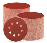 Huopueit 150 Pezzi Dischi Abrasivi 125 mm, grana 600 Carta Vetrata Abrasiva 8 fori per Levigatrice Orbitale Casuale (150 pezzi,grana 600)