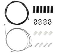 Huotflame - Kit di ricambio universale per bicicletta con copertura esterna e tappi terminali, compatibile con mountain bike, bici da strada, BMX pieghevole (set di cavi freno)