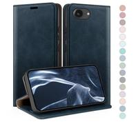 HUOUH per iPhone 16e/iPhone 17e 6.1" Custodia a Portafoglio con RFID Blocco PU In Pelle,Sintetica Tasca Carte Custodie Del Telefono Copertura Antiurto Con Slot di per Apple 16e caso Blu Scuro