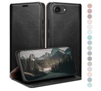 HUOUH per iPhone 16e/iPhone 17e 6.1" Custodia a Portafoglio con RFID Blocco PU In Pelle,Sintetica Tasca Carte Custodie Del Telefono Copertura Antiurto Con Slot di per Apple 16e caso Nero