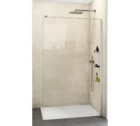 Huppe Select+ parete doccia 110 cm nero opaca/vetro trasparente SL0315.123.322