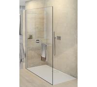 Huppe Select+ parete doccia 140 cm nero opaca/vetro trasparente SL0106.123.322