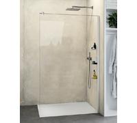 Huppe Select+ parete doccia walk-in 90 cm argento lucida/vetro trasparente SL0213.069.322