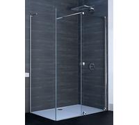 Huppe Xtensa Pure parete doccia 90 cm argento lucida/vetro trasparente XT0307.069.322