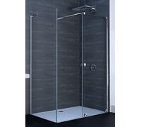 Huppe Xtensa Pure parete doccia 90 cm nero opaca/vetro trasparente XT0307.123.322