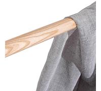 HUPQCVX Asta Romana Massiccia in Legno di Frassino Color Noce con Forte capacità Portante E Venature Fini, Asta Singola Massiccia in Legno di Faggio(120cm,Ash)