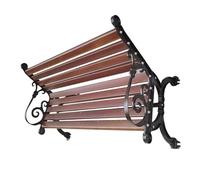 HUPQCVX Panca Da Esterno Con Braccioli In Alluminio Pressofuso Addensato, Schienale Leggermente Curvo, Panca For Il Tempo Libero Nel Cortile Della Villa.(150cm)