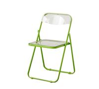 HUPQCVX Sedia Pieghevole Nera Moderna E Minimalista, Facile Da Pulire, Adatta For La Cena In Casa O For Lo Sgabello Pieghevole Da Esterno.(Green)