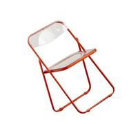 HUPQCVX Semplice Sedia In PVC, Robusta E Durevole, Adatta For Servizi Fotografici In Negozi Di Abbigliamento E Anche Come Sgabello For Il Trucco.(Orange)