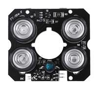 HUPYOMLER 4 array IR led Spot Light Infrared 4x IR LED bordo per telecamere CCTV visione notturna (diametro 52mm)