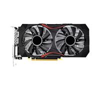 HUPYOMLER Scheda grafica RX580 8GB DDR5 256BIT 2048SP 1284M/8100MHz PCIE3.0 16X 3XDP 1XHD 1XDVI Scheda grafica 8Pin Dual Fan per AMD Mining Game Scheda grafica