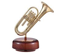 HUPYOMLER Trompette Bo?Te ¨¤ Musique Classique Liquidation Virevoltant Bo?Te ¨¤ Musique Base Rotativa en Laiton Instrument ¨¤ Vent Miniature Artware Cadeau