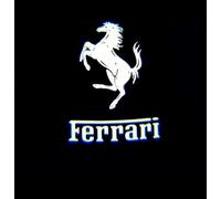 HUQAOL 2 Pezzi, luci proiettate sulle Portiere, Sistema di Illuminazione delle Portiere, Accessori luci di Benvenuto a LED.per Ferrari 488 Challenge 2016
