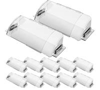 Huquary Confezione da 12 deflettori magnetici regolabili per calore e ventilazione, da 22,9 cm a 39,4 cm, deflettori di calore e aria per prese d'aria, pareti laterali e registri del soffitto