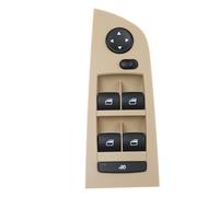 Huqwsa Auto Anteriore Sinistro Finestra Interruttore Controllo Pulsante Sollevatore Lato Guida 61319217332 per B&MW E90 E91 318i 320i 325i 335i Auto Interruttore alzacristalli elettrici (Color : Beig