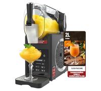 Huracan Slush Macchina da 2 l, Slushie Maker senza ghiaccio, 5 programmi, compressore per congelamento rapido, autopulente, lavabile in lavastoviglie, modalità notte per bevande congelate, margarita