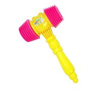 Huraoerrrr 1pcs Hammer di plastica, ciottolo di fischio Giocattolo Gavel per Bambini bomboniere per Bambini