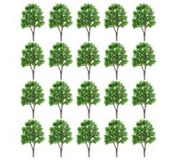 Huraoerrrr 20pcs 3x2 Pollici di architettura Modello Albero Realistico per farfoglie di sponde per Paesaggio per scenari del Layout del Treno Paesaggio