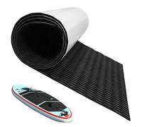 Huraoerrrr Pad di trazione della tavola da Surf da 47x12 Pollici, Tappetino da Surf Eva Non Slip, Acqua Nera Resistente alla cuttabile.
