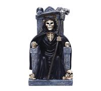Huraoerrrr Statua della morte di Halloween Grim Reaper Resina Scheletro Scheletro Statue Decorazione Cragi