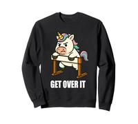 Hurdler unicorno motivazionale Get Over It Felpa