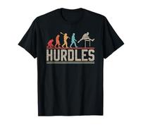 Hurdles Evolution of Man Ostacoli Atletica Leggera Vintage Maglietta