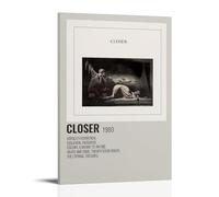 HUREYW I RH Joy Division Closer Poster artistico da parete per camera da letto, 60 x 90 cm, stile cornice