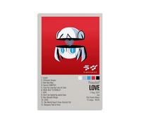 HUREYW I RH PinocchioP, poster artistico da parete con album "Love", per camera da letto, 60 x 90 cm, senza cornice