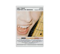 HUREYW I RH Poster artistico da parete con album "Men I Trust" e Forever Live Sessions, decorazione artistica da parete per camera da letto, 60 x 90 cm, senza cornice