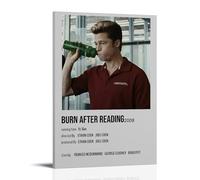 HUREYW I RH Poster artistico da parete con immagine di Burn After Reading, per camera da letto, 30 x 45 cm, stile cornice