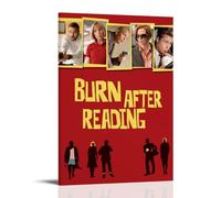 HUREYW I RH Poster artistico da parete con immagine di Burn After Reading, per camera da letto, 30 x 45 cm, stile cornice