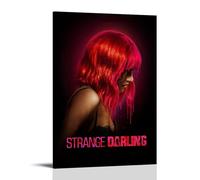 HUREYW I RH Poster artistico da parete con immagine di Strange Darling, per camera da letto, 60 x 90 cm, stile cornice