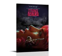 HUREYW I RH Poster artistico da parete con immagine di Strange Darling, per camera da letto, 60 x 90 cm, stile cornice