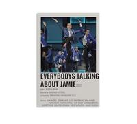 HUREYW I RH Poster artistico da parete con scritta in lingua inglese "Everybody's Talking About Jamie", per camera da letto, 20 x 30 cm, senza cornice