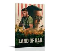 HUREYW I RH Poster artistico da parete Land of Bad per camera da letto, 40 x 60 cm, stile cornice