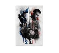 HUREYW I RH S.D.I. Poster artistico da parete con dipartimento di intervento segreto per camera da letto, poster artistico da parete, 50 x 75 cm, senza cornice