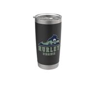 Hurley All'aperto Evergreen Escursionismo Virginia mappa dello stato retrò Bicchiere termico in acciaio inox doppia parete