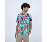 Hurley Angolo S/S Camicia, Tropical Mist, L Uomo
