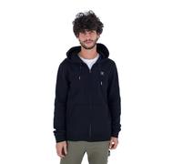 Hurley Box Zip Fleece Felpa, Black, L Uomo
