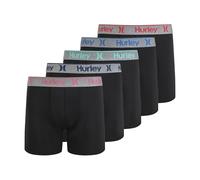 Hurley Boxer da uomo, confezione da 5, nero/brillante, taglia XL