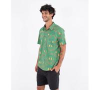 Hurley Camicia a Maniche Corte da Uomo - Printing Press Happy Face
