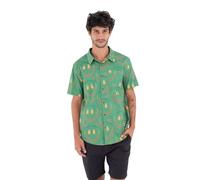 Hurley Camicia a Maniche Corte da Uomo - Printing Press Happy Face