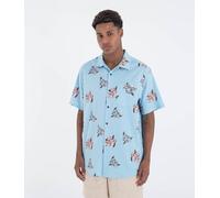 Hurley Camicia a Maniche Corte Uomo - OAO Lido Stretch, 32, Neon Pink