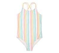 Hurley Costume Intero da Bambina, Avorio Pallido/Multi Stripe, 10