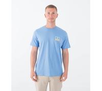 Hurley Divide T-Shirt Blue Short Sleeve