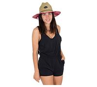 Hurley Donna W Coastal Tank Romper Vestito Casual, Black, M Regular