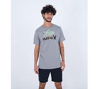 Hurley Evd Jungle S/S Maglietta, Particelle Grigie, M Uomo