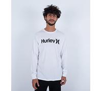 Hurley Evd OAO Solid LS Maglietta, Bianco, S Uomo